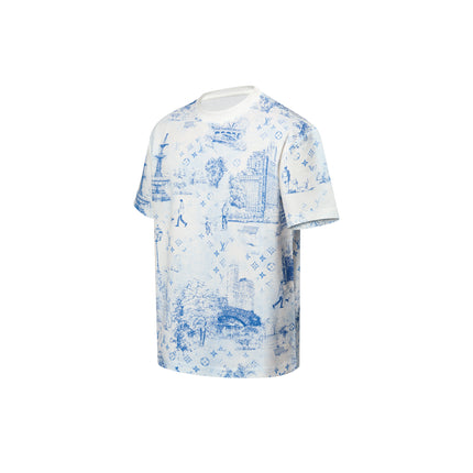 Printed Cotton Pique T-Shirt