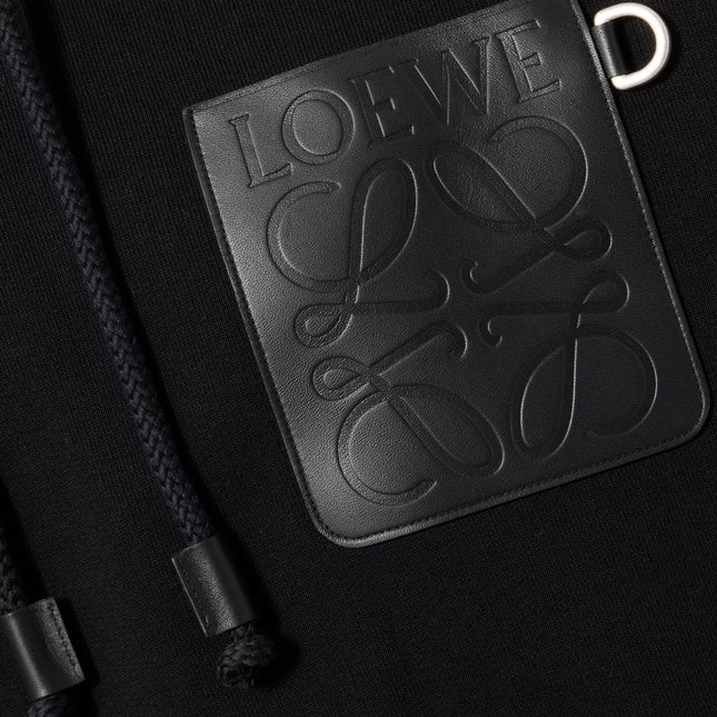 Black Hoodie with Anagram pocket
