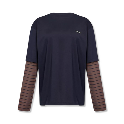 Layered Cotton Jersey Top