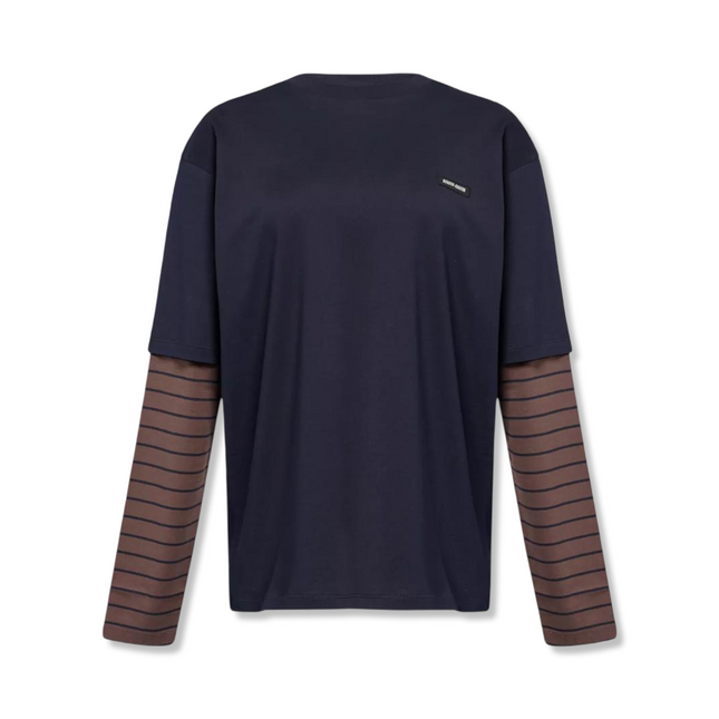 Layered Cotton Jersey Top