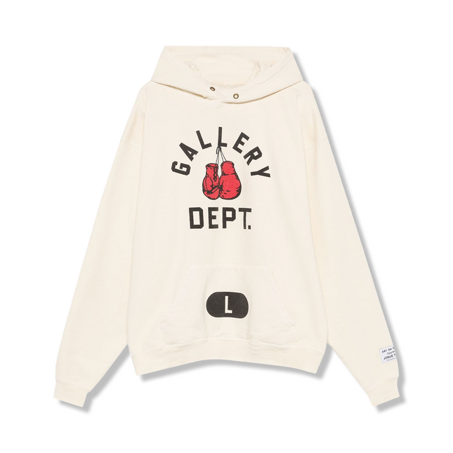 Boxing Merch Hoodie Cream