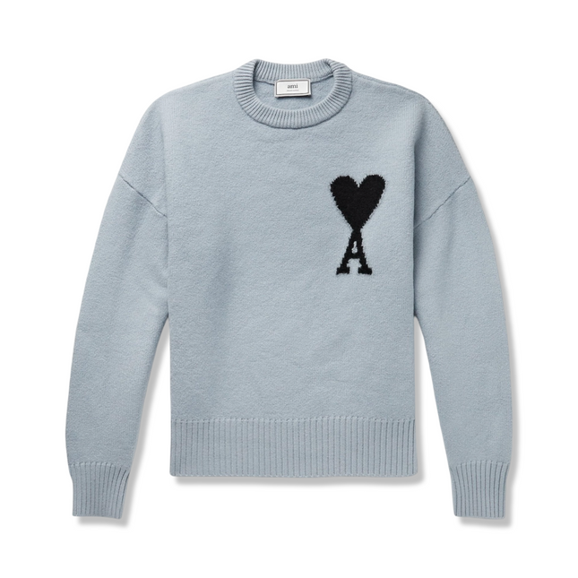Wool Logo Sweater Blue