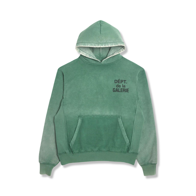 Reversible Logo-Print Distressed Hoodie