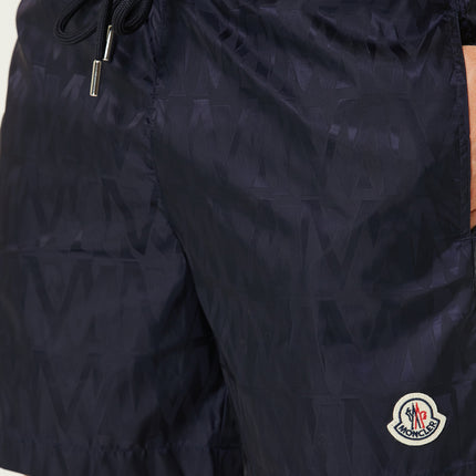 Logo Patterned Swimshorts