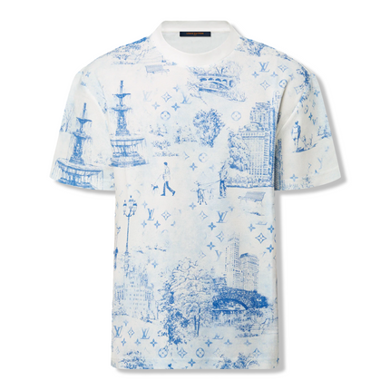 Printed Cotton Pique T-Shirt