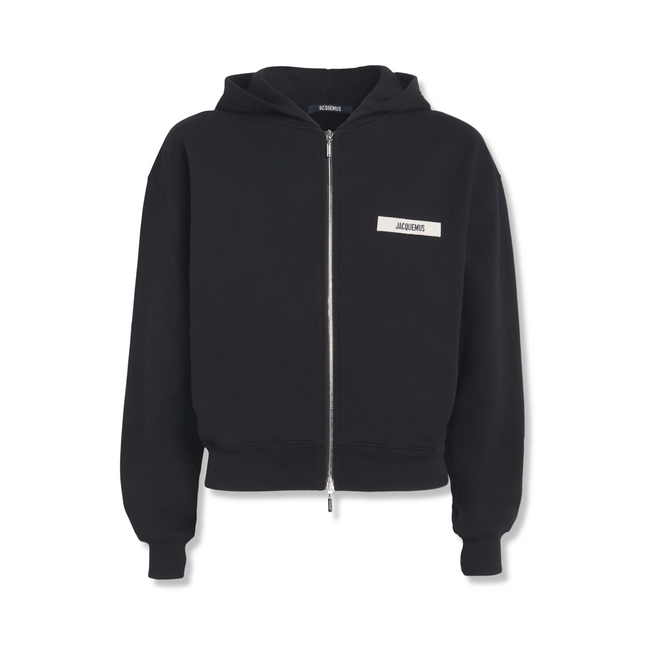Hooded Zip up Sweatshirt Black