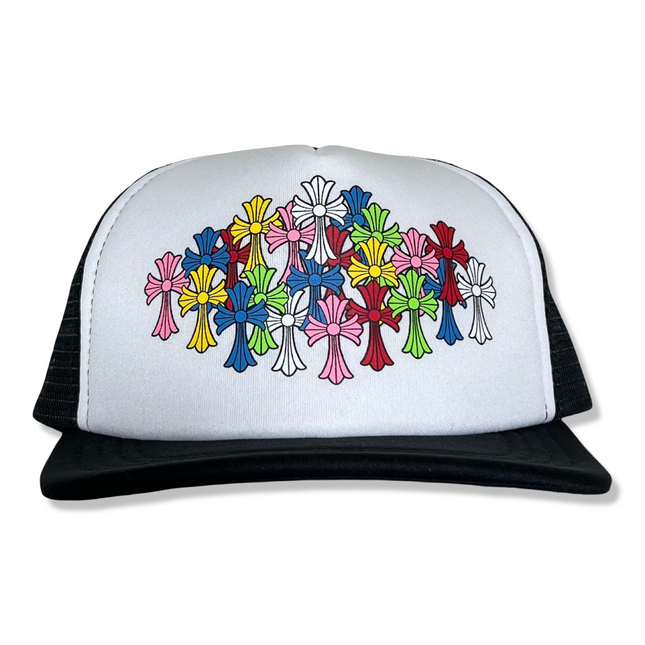 Multicolor Cross Trucker Hat