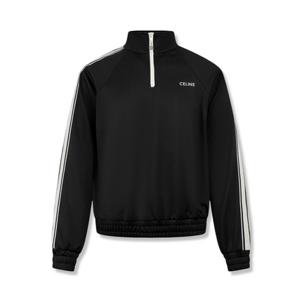 Half Zip Track Top in Black