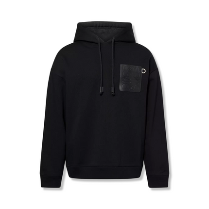 Black Hoodie with Anagram pocket