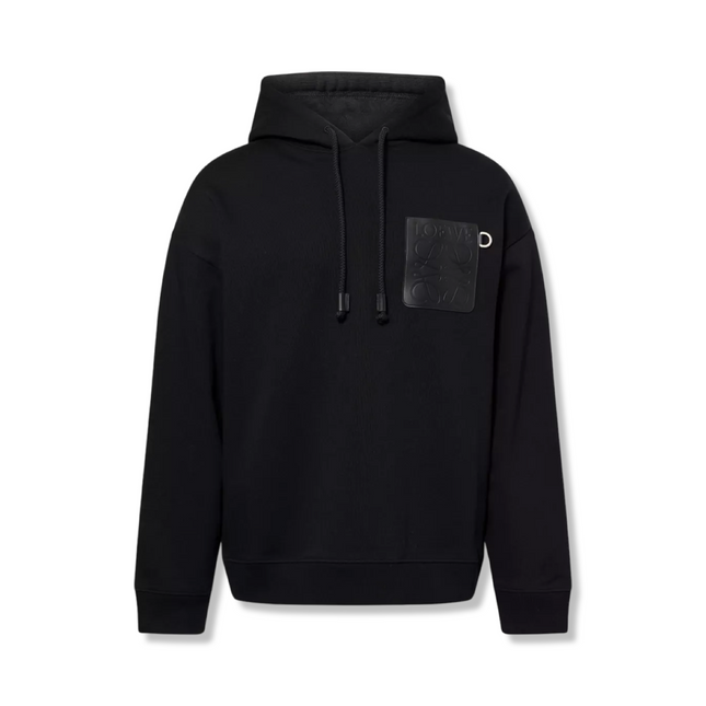 Black Hoodie with Anagram pocket