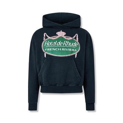 ‘French Riviera’ Hoodie in Black