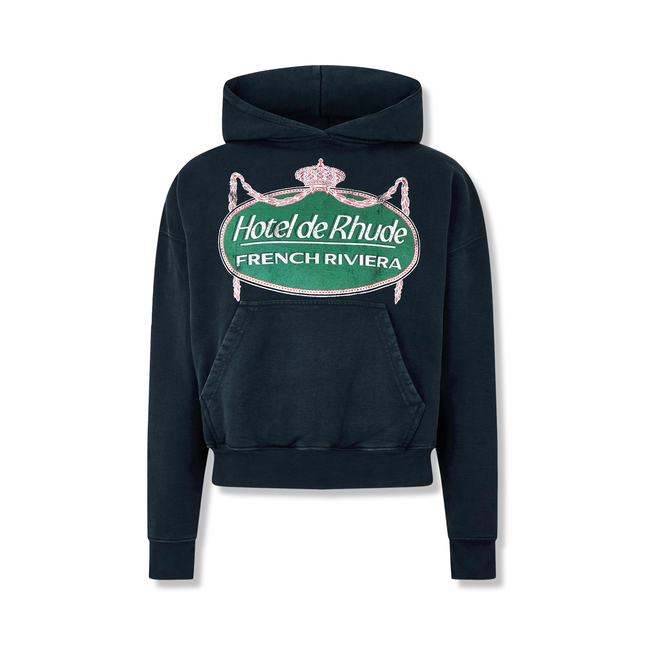 ‘French Riviera’ Hoodie in Black