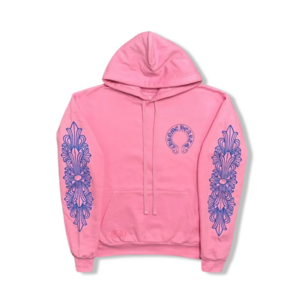Pink and Blue Floral Hoodie