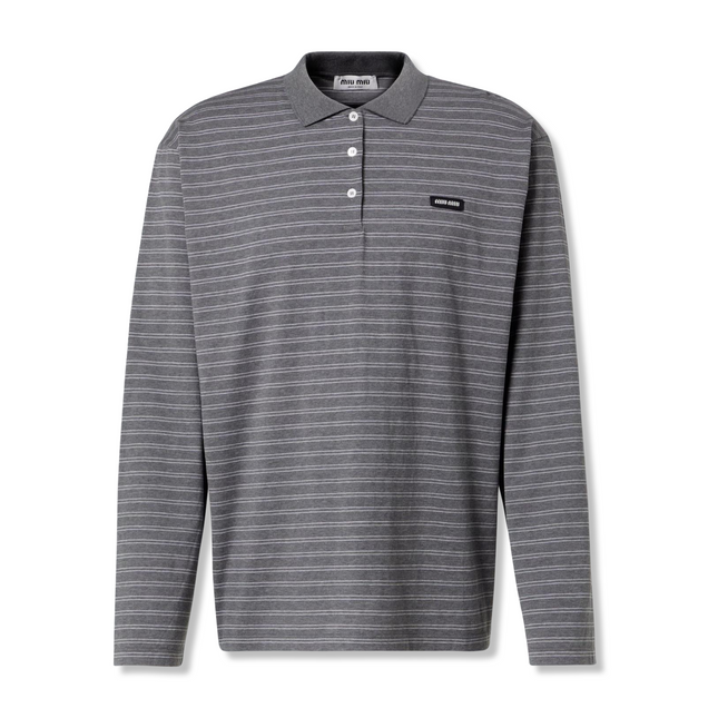 Striped LS Polo