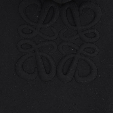 Anagram Zip-up Hoodie Black
