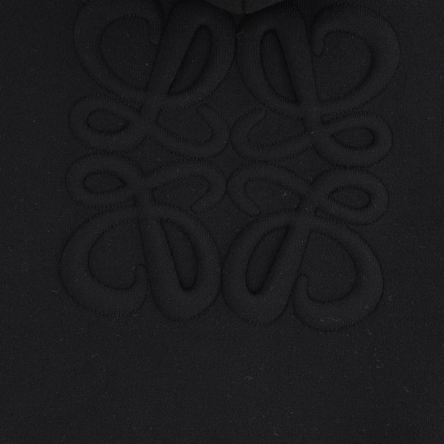 Anagram Zip-up Hoodie Black