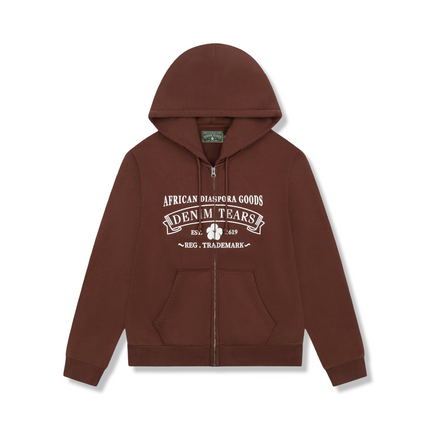 ADG Zip Hoodie Brown