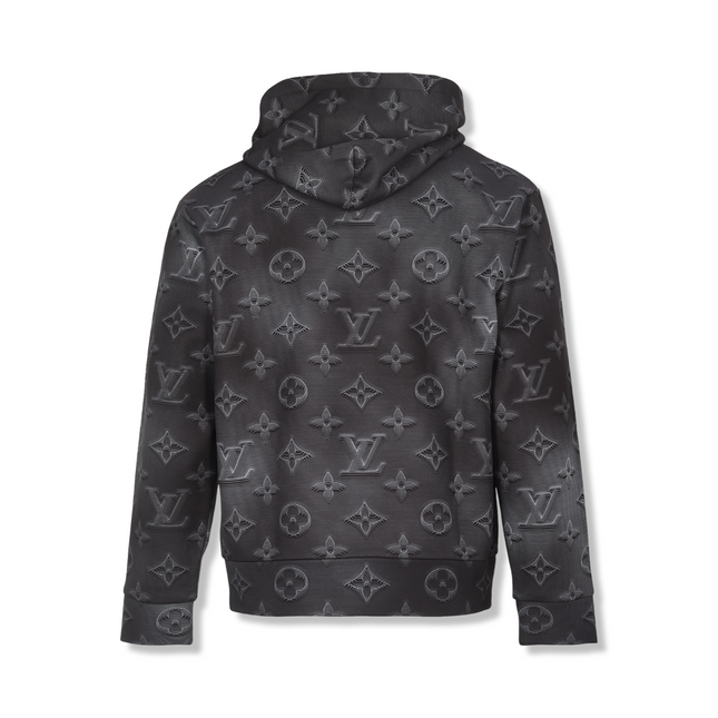 3D Monogram Hoodie in Grey