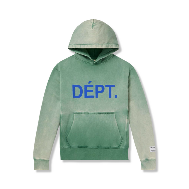 Reversible Logo-Print Distressed Hoodie
