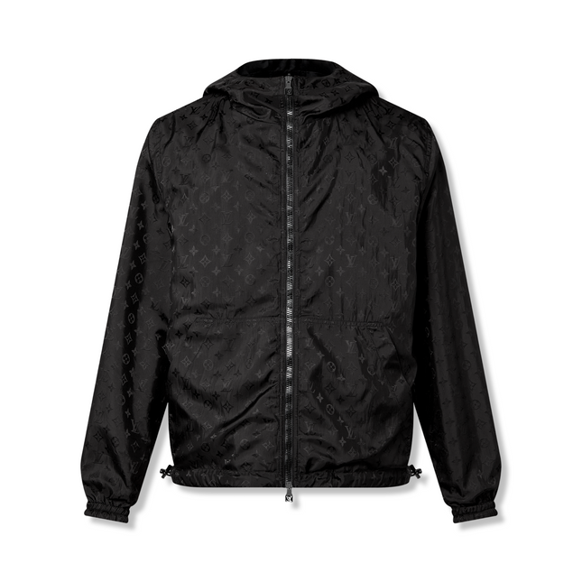Monogram Reversible Windbreaker Black