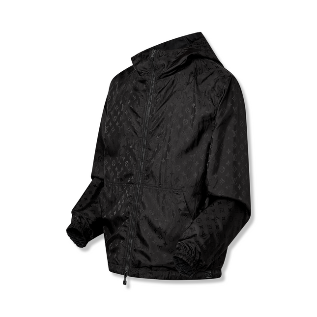 Monogram Reversible Windbreaker Black
