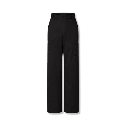 Monogram Pocket Trousers in Black