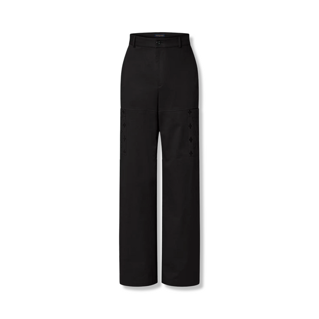 Monogram Pocket Trousers in Black