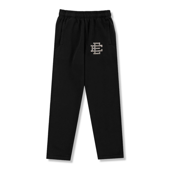 EE Swarovski Logo Sweatpants Navy