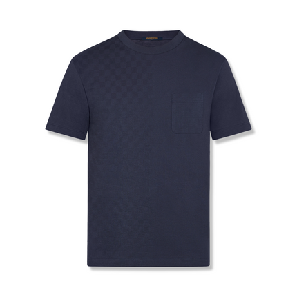 Damier Pocket T-Shirt Navy