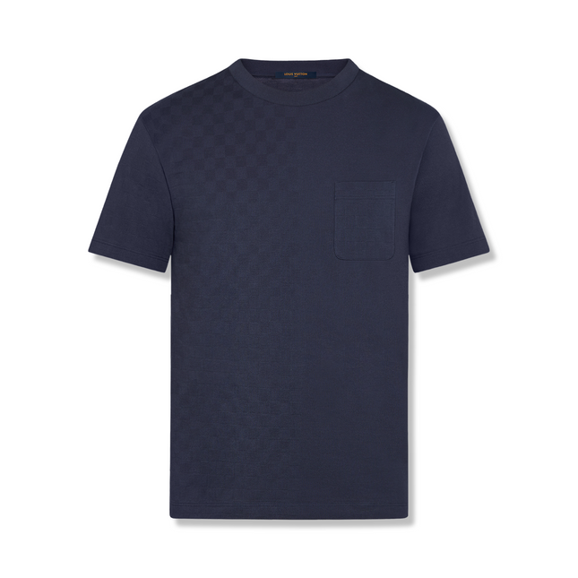 Damier Pocket T-Shirt Navy