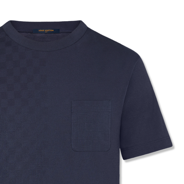 Damier Pocket T-Shirt Navy
