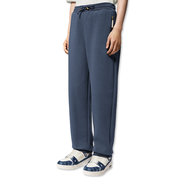 Embroidered Sweatpants Navy
