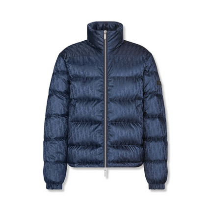 Oblique Puffer Jacked in Navy