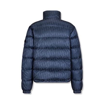 Oblique Puffer Jacked in Navy