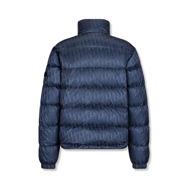 Oblique Puffer Jacked in Navy