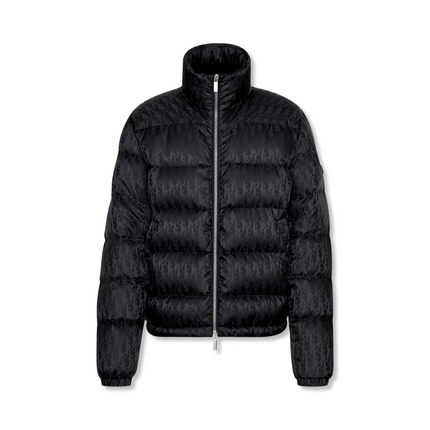 Oblique Puffer Jacket in Black