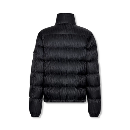 Oblique Puffer Jacket in Black