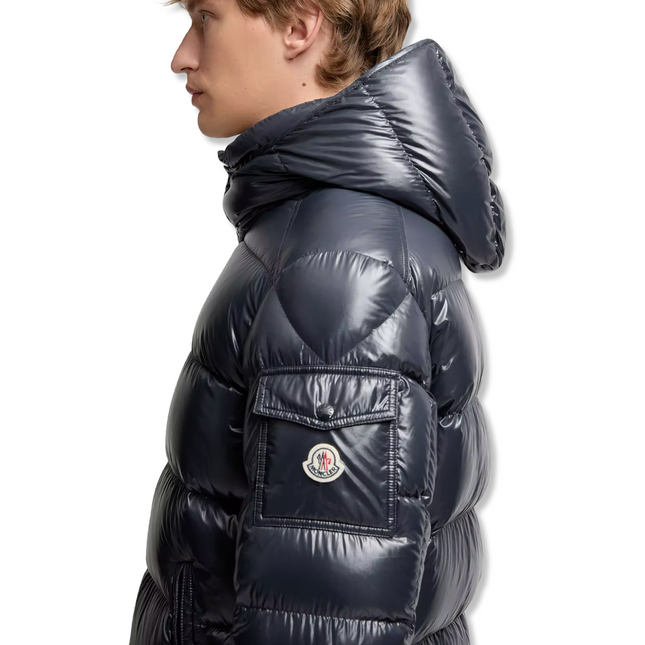 Maya Hooded Jacket in Navy