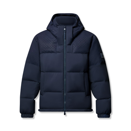 Monogram Down Blouson Jacket in Navy