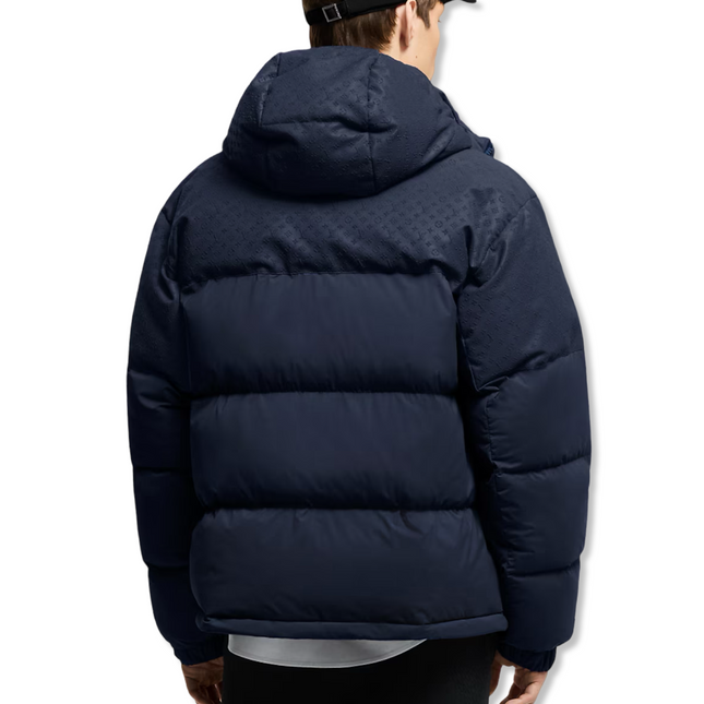 Monogram Down Blouson Jacket in Navy