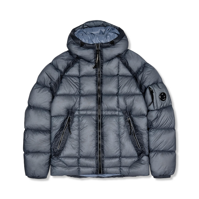 DD Shell Hooded Puffer Jacket ‘Steel Blue’
