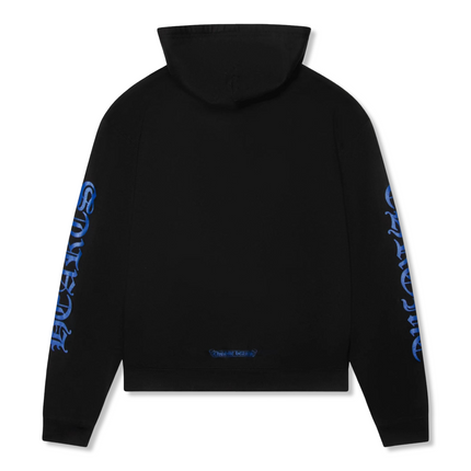 Script Logo Zip-Up Hoodie Black/Blue