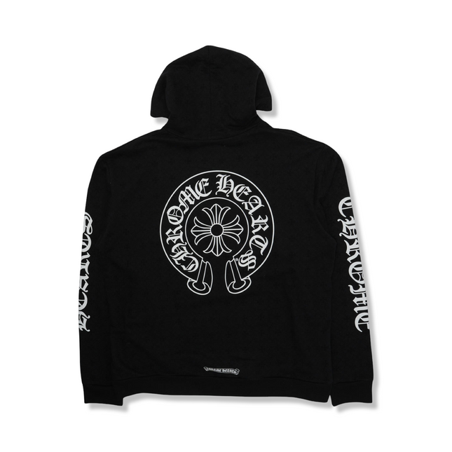 Vertical Logo Hoodie in Black