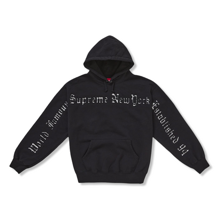 Contrast Cutout Hoodie in Black