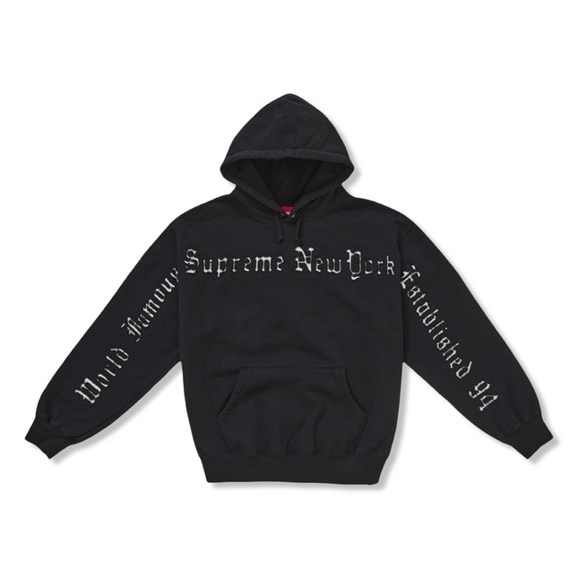 Contrast Cutout Hoodie in Black