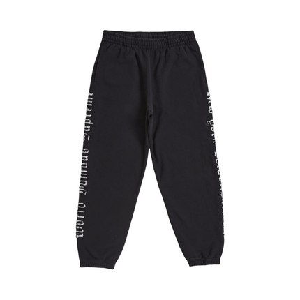 Contrast Cutout Sweatpants in Black