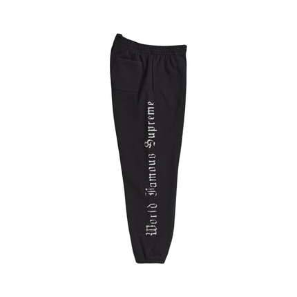 Contrast Cutout Sweatpants in Black