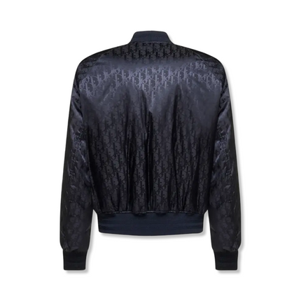 Oblique Bomber Jacket in Navy