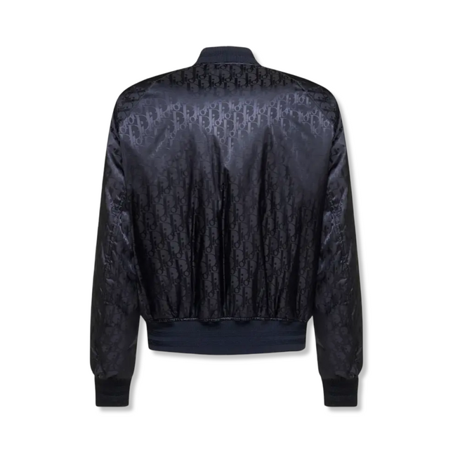 Oblique Bomber Jacket in Navy