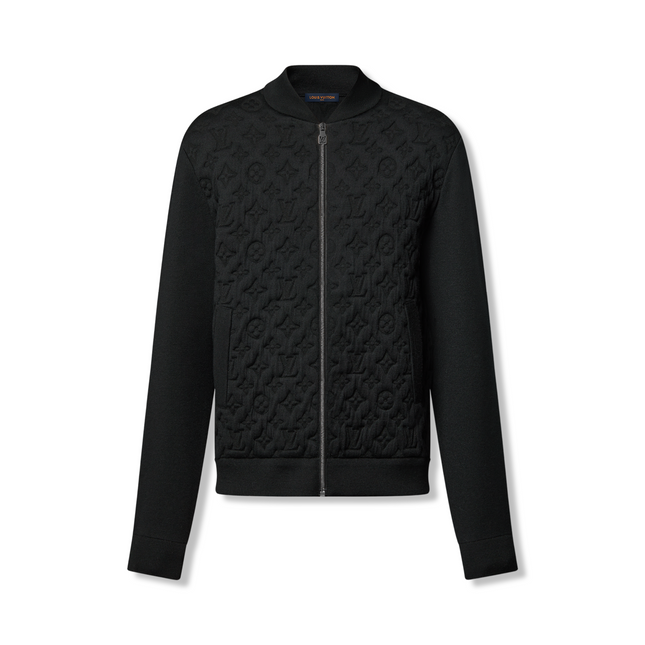 Monogram Padded Wool-Blend Bomber